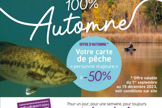 CARTE DE PÊCHE - OFFRE D'AUTOMNE