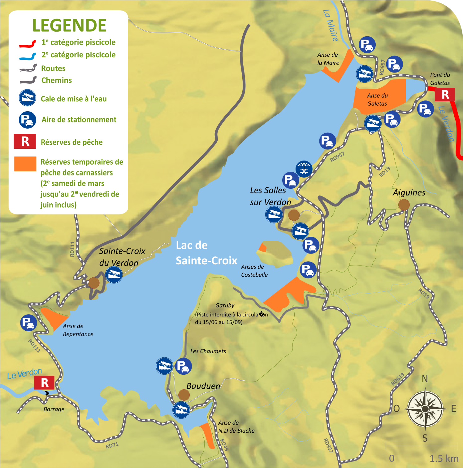 Lac De Sainte Croix 20 Hectares Federation De Peche Du Var