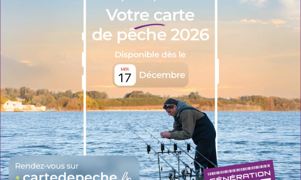 La carte de pêche 2026 est disponible ! 