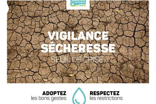 LE BASSIN DE L'ARGENS PLACÉ EN ALERTE "CRISE SÉCHERESSE" !