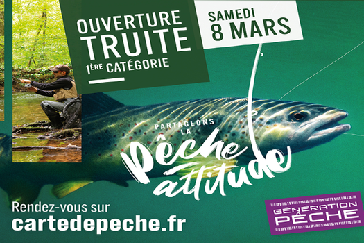 Ouverture de la pêche le 08 Mars 2025