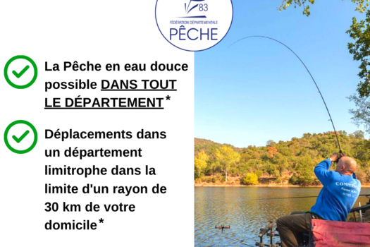 La pêche désormais possible dans tout le Var !