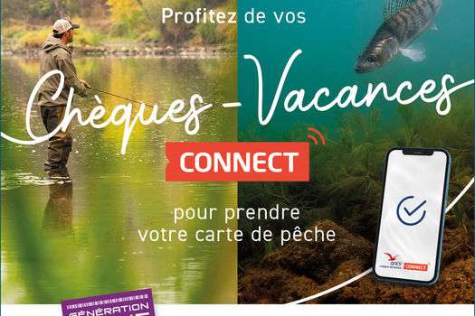 PAYEZ VOTRE CARTE DE PÊCHE EN CHÈQUES "VACANCES CONNECT"